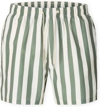 Selected Korte Broek Dane-Aop Swim Shorts Deep Lichen Green