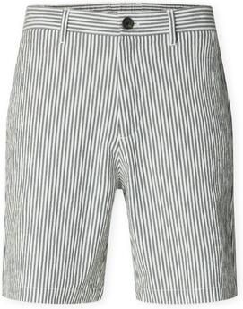 Selected SLHREGULAR-KARL regular waist gestreepte chino short seersucker donkerblauw - Foto 3