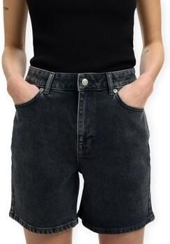 Selected Korte Broek W Krista Shorts Black Denim