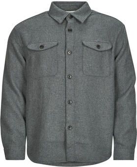 SELECTED MEN Heren Overshirts Slhrlxpablo Wool Blend Overshirt Grijs - Foto 5