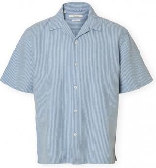 Selected Homme relaxed fit vrijetijdsoverhemd van mix van katoen en linnen model 'RLXCLAY' - Foto 3