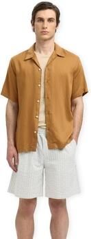 Selected Overhemd Korte Mouw Regnoa Mix Shirt S S Chipmunk