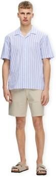 Selected Overhemd Korte Mouw RelaxSun S S Shirt Cashmere Blue