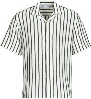 SELECTED HOMME Heren Overhemden Slhrelax-sal Shirt Ss Resort Wit - Foto 5