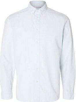 Selected Overhemd Lange Mouw 16092564 SLIMRICK-POPLIN-LIGHT BLUE