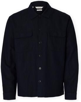 Selected Homme Regular fit linnen overhemdjack met kentkraag model 'LEROY SUN' - Foto 3