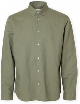 Selected Homme regular fit vrijetijdsoverhemd van mix van katoen en linnen model 'CLAY LINENBLEND' - Foto 5