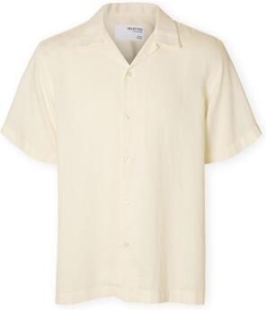Selected Homme Regular fit vrijetijdsoverhemd van een mix van lyocell en linnen model 'REGNOA'