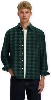 Selected Overhemd Lange Mouw RegClaus Cord Shirt Pine Grove Egret - Foto 3