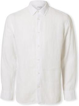 Selected Homme Regular fit linnen overhemd met kentkraag model 'KYLIAN'