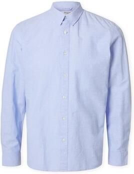 Selected Overhemd Lange Mouw Slimsun L S Shirt Cashmere Blue