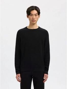 SELECTED MEN Heren Truien & Vesten Slhross Ls Knit Structure Crew Neck Noos Zwart - Foto 8