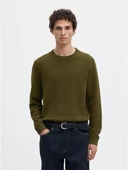 SELECTED MEN Heren Truien & Vesten Slhross Ls Knit Structure Crew Neck Noos Groen - Foto 5