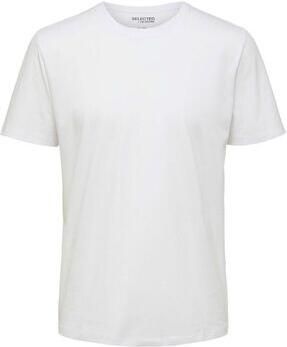 SELECTED MEN Heren Polo's & T-shirts Slhaspen Ss O-neck Tee Noos Wit - Foto 5