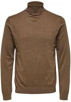 SELECTED HOMME Heren Truien & Vesten Slhberg Roll Neck Noos Bruin - Foto 6