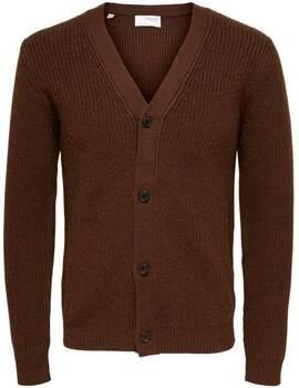 Selected Trui 16086753 SLHUTAH-SHAVED CHICOLATE