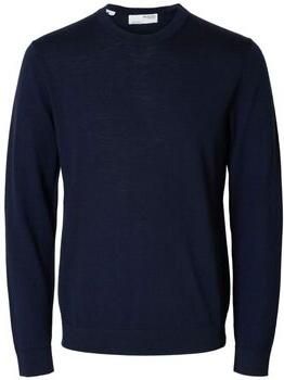 Selected Homme Gebreide pullover van merinowol met ribboorden model 'TRAY'