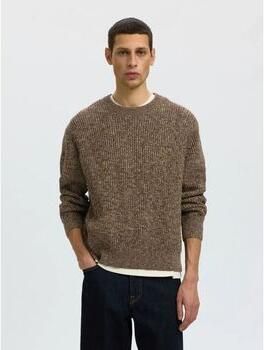 SELECTED MEN Heren Truien & Vesten Slmtilum Ls Knit Crew Neck Bruin - Foto 9