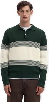 Selected katoenen regular fit gestreepte gebreide trui pine grove - Foto 7