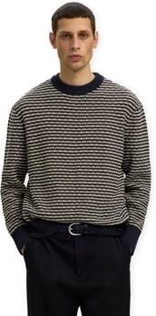 SELECTED MEN Heren Truien & Vesten Slmdarrell Ls Structure Crew Neck Multi
