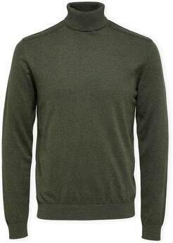 Selected Trui Noos Berg Roll Neck Knit Forest Green