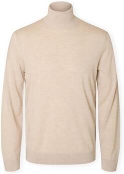 Selected Trui Noos Tray Roll Neck Knit Oatmeal