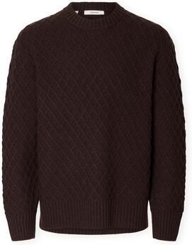 Selected Trui Patric Edit Knit Chocolate Torte