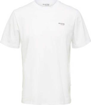 Selected T-shirt Korte Mouw Aspen Logo Tee