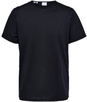 Selected T-shirt T-Shirt Bet Linen Black
