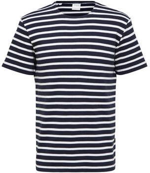 Selected T-shirt T-shirt col rond rayé Briac Stripe