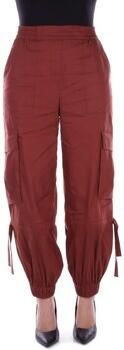 Semicouture Trousers Brown Dames