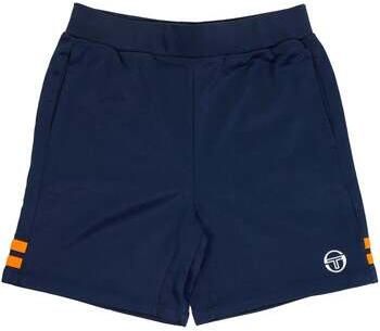 Sergio Tacchini Korte Broek New Orion Shorts Maritime Blue Orange Pepper