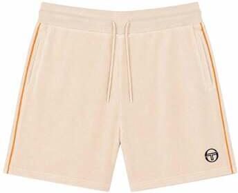 Sergio Tacchini Korte Broek Tasso Velour Shorts Sandshell Orange Pepper