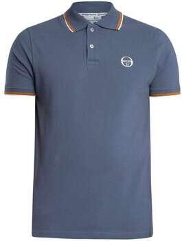 Sergio Tacchini Polo Shirt Korte Mouw 020 Gestreepte Kraag Poloshirt