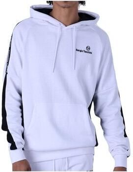 Sergio Tacchini Logo Band Hoodie Wit White Heren