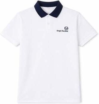 Sergio Tacchini T-shirt Bondi Polo Shirt White Maritime Blue Mango Mint