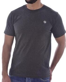 Sergio Tacchini Blauw Geborduurde Crewneck Katoenen T-shirt Blue Heren