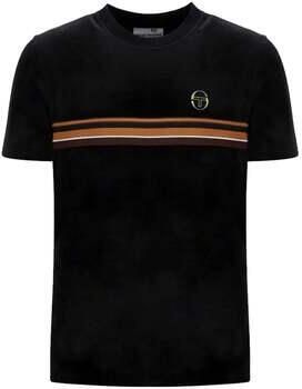 Sergio Tacchini T-shirt Korte Mouw Ayme Velour T-Shirt Black Gold