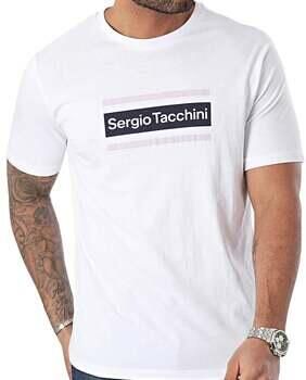 Sergio Tacchini Wit Katoenen T-Shirt Lared White Heren