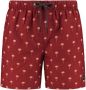 SHIWI Zwembroeken Swimshort Scratched Palm Rood - Thumbnail 3