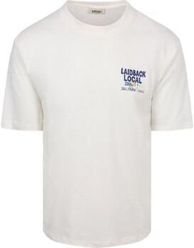 Shiwi T-shirt Korte Mouw T-Shirt Finn Laidback Local Wit