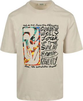 Shiwi T-shirt T-Shirt Jay Flower Block Beige