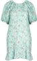 Silvian Heach Floral Fantasy Dress With Short Balloon Sleeves Groen Dames - Thumbnail 1