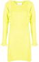 Silvian Heach Midi Jurk met Gevlochten Patroon en Gerimpelde Voorkant Green Dames - Thumbnail 1