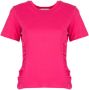 Silvian Heach Aansluitend T-Shirt met Ronde Hals Pink Dames - Thumbnail 1