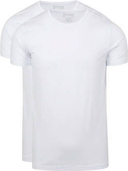 Slater T-shirt 2-pack 10+10 T-shirt O-Hals Wit