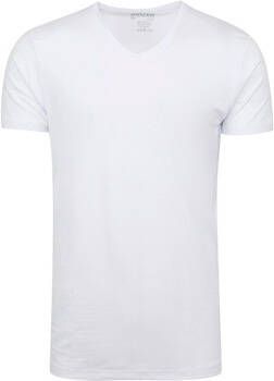 Slater T-shirt 2-pack 10+10 T-shirt V-Hals Wit