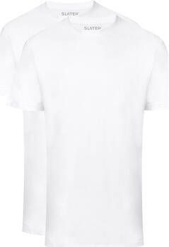 Slater T-shirt 2-pack American T-shirt Wit