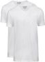 Slater T-shirt 2-pack Basic Fit T-shirt V-hals Wit - Thumbnail 1