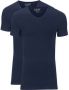 Slater T-shirt 2-pack Stretch V-hals T-shirt Navy - Thumbnail 1